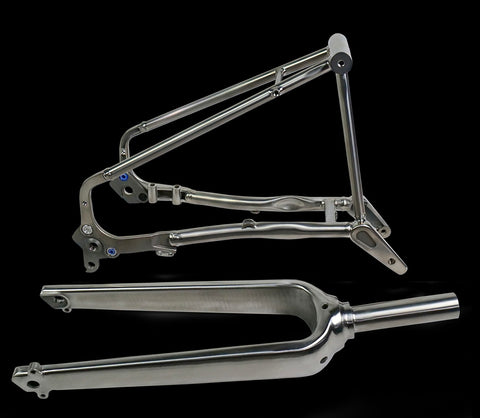 Comeplay Titanium Front Fork and Rear Triangle for Brompton Bicycle G Line