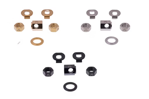 H&H Titanium Rear Wheel Nut Set for Brompton Bicycle