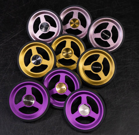 Ti Parts Workshop Colored 66mm Eazy Wheels for Brompton Bicycle