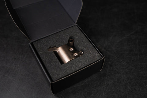 Ti Parts Workshop Titanium Alloy Steerer Hinge Clamp for Brompton Bicycle T Line