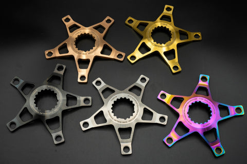 Ti Parts Workshop BCD130 Titanium Spider for Brompton Bicycle T Line
