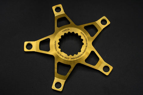 Ti Parts Workshop BCD130 Titanium Spider for Brompton Bicycle T Line