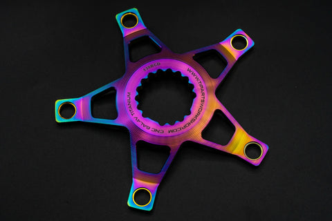 Ti Parts Workshop BCD130 Titanium Spider for Brompton Bicycle T Line