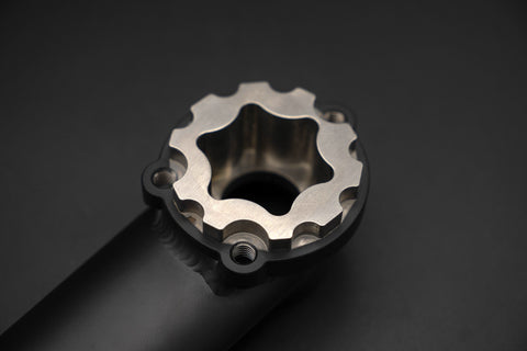 Ti Parts Workshop Cerakote Black Titanium Hollow Crankset for Brompton Bicycle