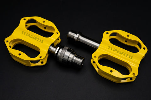 Ti parts Workshop Yellow Series Mini Pedals for Brompton Bicycle