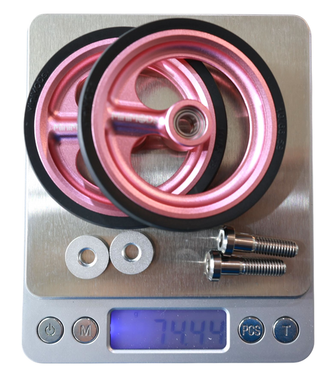 MiniMODs 66/70mm Single Spoke Easy Wheels for Brompton Bicycle