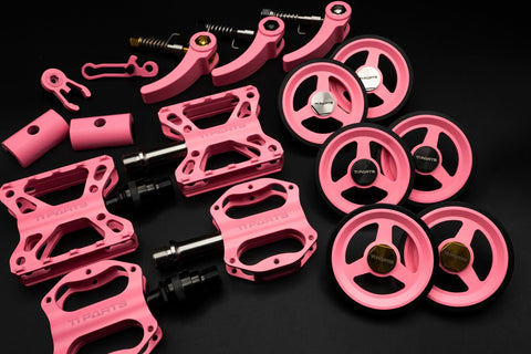 Limited Edition Ti Parts Workshop Pink Cerakote Series for Brompton Bicycle