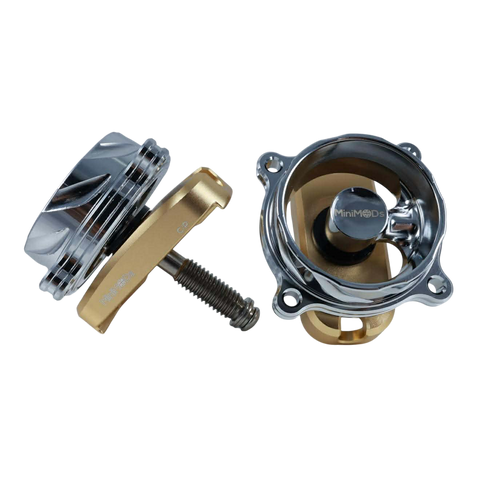 MiniMODs Single Spoke Hinge Clamp Knob + Plate Set for Brompton Bicycle