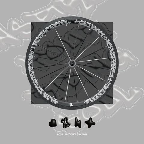 Hubsmith BUMBEE P. A349 7SP (CE) LOVE EDITION GRAFFITI Wheelset for Brompton Bicycle