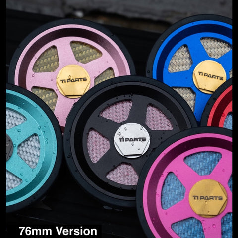 Ti Parts Workshop 76mm Carbon Fusion Easy Wheels for Brompton Bicycle