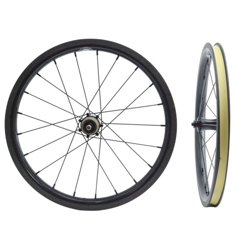 Aceoffix 780g c25 16" 349 7 Speed Carbon Wheelset for Brompton Bicycle