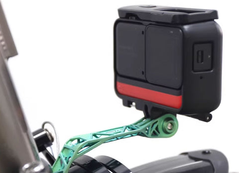 Rrskit 3D Printed Titanium Light / GoPro Mount for Brompton Bicycle