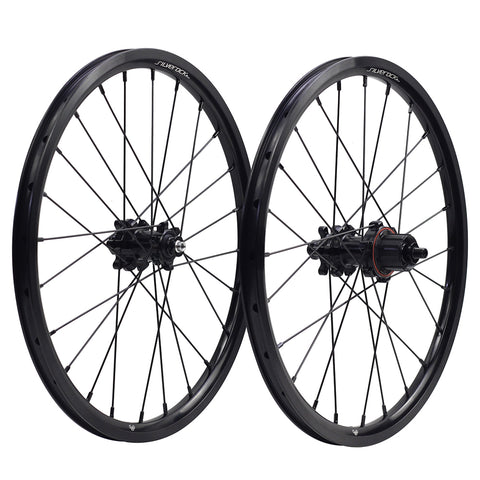 Silverock 16" 349 Aluminum Disc Brake 5-7 Speed Wheelset for Brompton Bicycle P/T Line