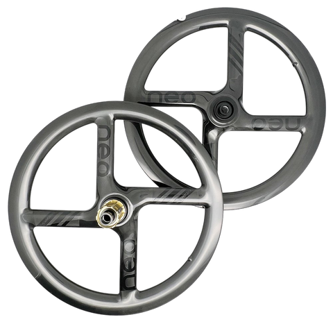 Union Jack 16" 349 4 Spokes Carbon Wheelset for JAVA Neo Folding Bicycle