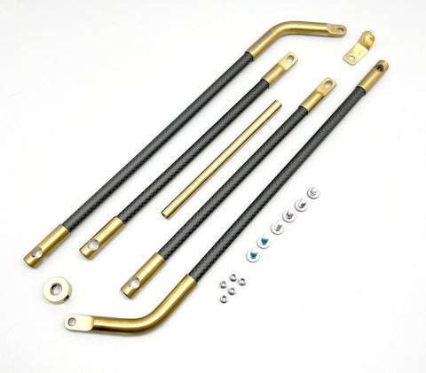 Union Jack Ultralight Titanium+Carbon Rear Rack for Brompton Bicycle P/T Line