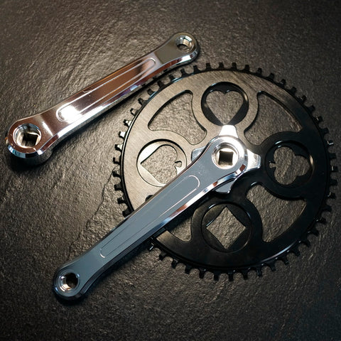 Union Jack "Poker" 50T Chainring & Crank Arms for Brompton Bicycle