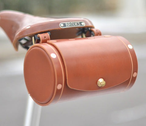 KEEP Leather Saddle Bag for Brompton Bicycle
