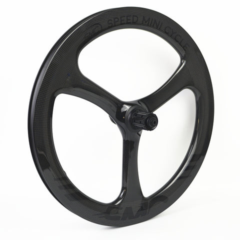 SMC 20" 406 3 Spokes Disc Brake Carbon Bicycle Wheelset