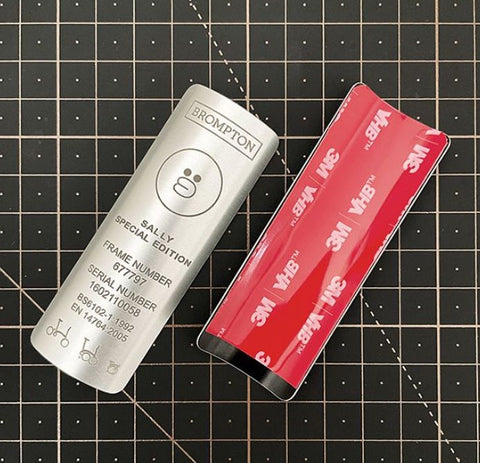 Custom Metal Frame Badge for Brompton Bicycle