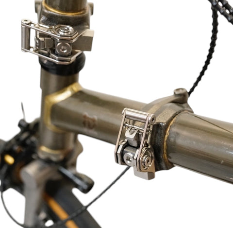 Union Jack Titanium Quick Release Hinge Clamp Lever for Brompton Bicycle