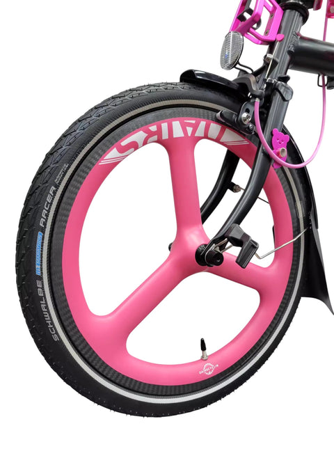 DairsCyclin 16" 349 3 Spokes Carbon Wheelset for Brompton Bicycle