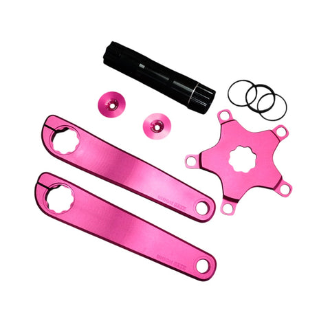 Union Jack BCD110 BB30 CNC Offset Crankset for Brompton Bicycle