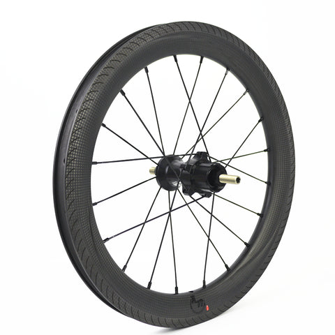 SMC LUNATE 16" 349 7 Speed Carbon Wheelset for Brompton Bicycle