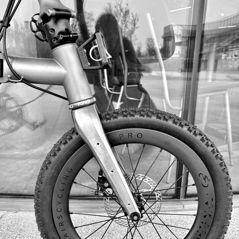 3DO 3D Print Titanium Disc Brake Fork & Rear Triangle Set for Brompton Bicycle T Line