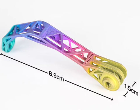Rrskit 3D Printed Titanium Light / GoPro Mount for Brompton Bicycle