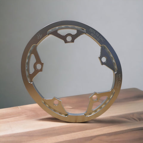 H&H 44T BCD130 Oval Chainring with Cover for Brompton Bicycle