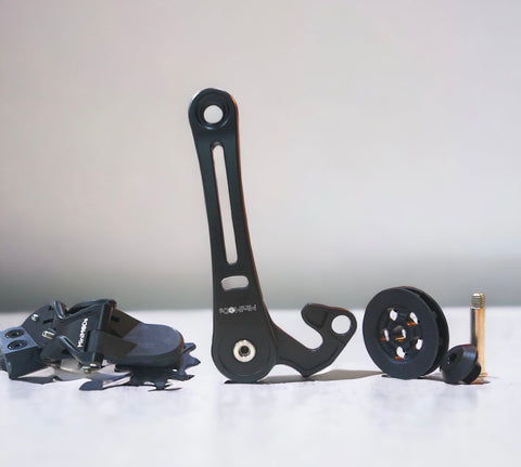 MiniMODs X Series 7 Speed Derailleur + Tensioner Set for Brompton Bicycle P/T Line