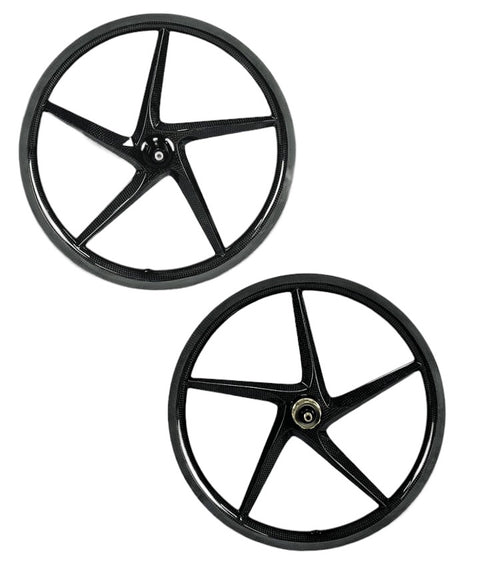 Dairs Cycle 16" 349 5 Spokes Carbon Wheelset for Brompton Bicycle