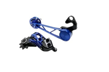 Union Jack 7 Speed Derailleur + Tensioner set for Brompton Bicycle P/T Line