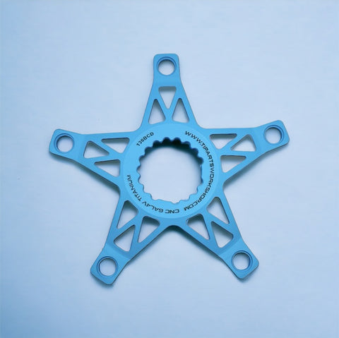 Ti Parts Workshop BCD130 Titanium Spider for Brompton Bicycle T Line