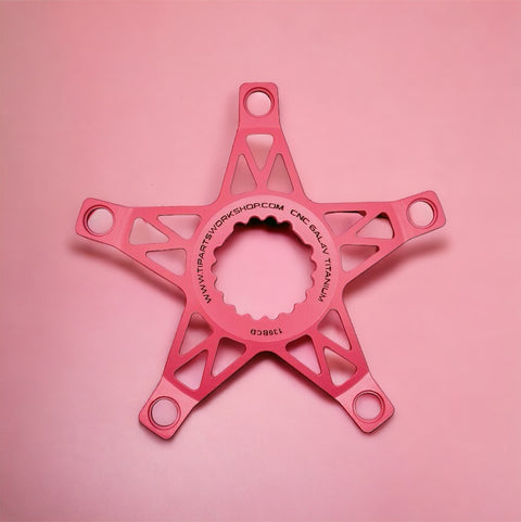 Ti Parts Workshop BCD130 Titanium Spider for Brompton Bicycle T Line