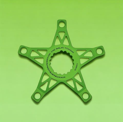 Ti Parts Workshop BCD130 Titanium Spider for Brompton Bicycle T Line