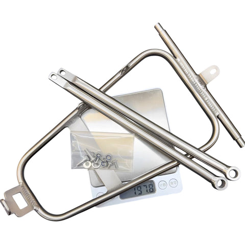 H&H Titanium A Rear Rack for Brompton Bicycle