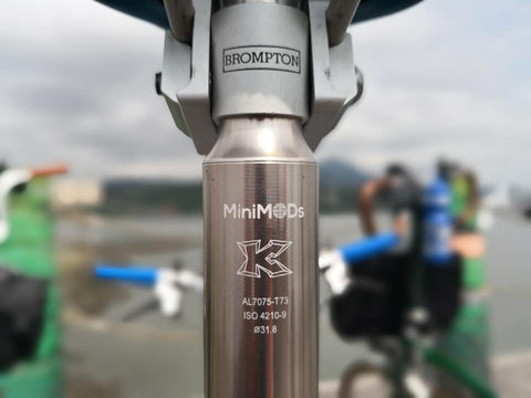 MiniMods x KCNC Groovy Anti-Slip Aluminum Seatpost for Brompton Bicycle