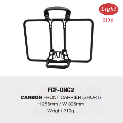 Ridea Carbon/Alloy Front Bag Rack for Brompton Bicycle