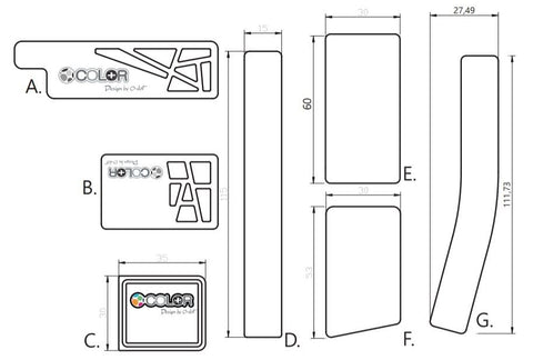 Colorplus Frame Protector Set for Brompton Bicycle