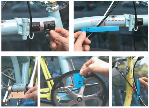 Colorplus Frame Protector Set for Brompton Bicycle