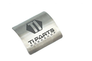 Ti Parts Workshop Titanium Frame Badge for Brompton Bicycle