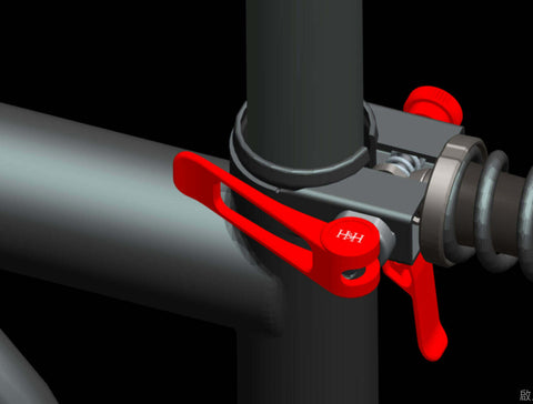 H&H CNC ID3 QR Seatpost Clamp Set for Brompton Bicycle