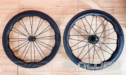 SUNCORD 16″ 349 7 Speed Full Carbon Wheelset for Brompton Bicycle