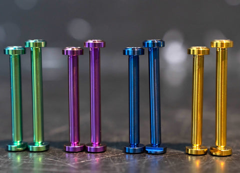 Ti Parts Workshop Titanium Hinge Bolts for Brompton Bicycle T Line