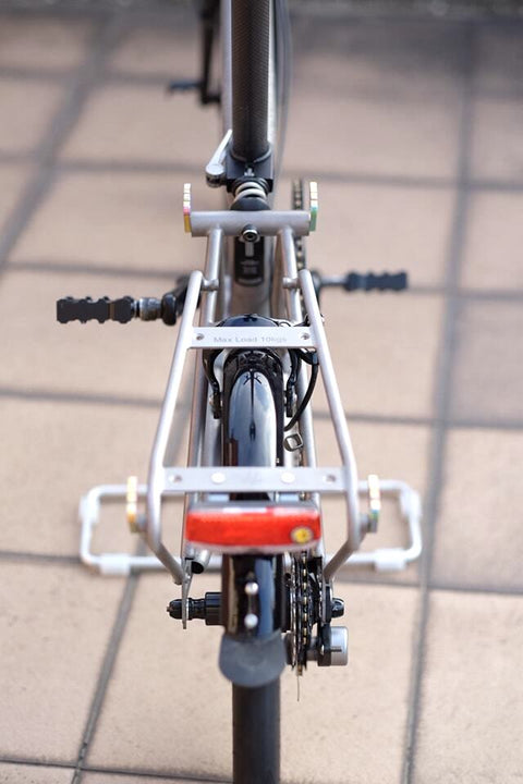 H&H Titanium Rear Rack V5 for Brompton Bicycle P/T Line