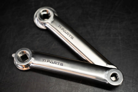 Ti Parts Workshop Titanium Square Taper Crank Arms for Brompton Bicycle