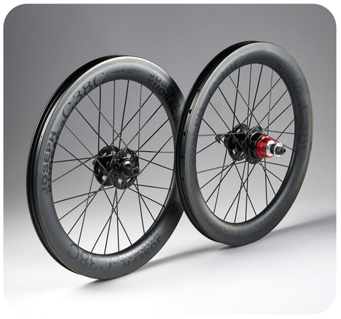 Joseph Kuosac C38C 16" 349 Carbon Wheelset for Brompton Bicycle