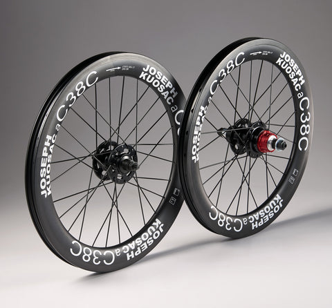 Joseph Kuosac C38C 16" 349 Carbon Wheelset for Brompton Bicycle