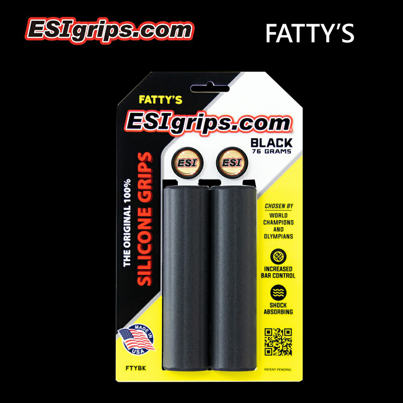 ESI Chunky Silicone Grips - White  Cartersville Bicycle Service & Supply